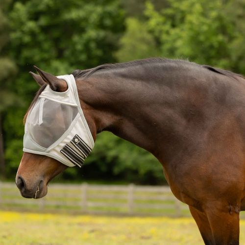 Equinavia Algard Soft Mesh Earless Fly Mask - Silver