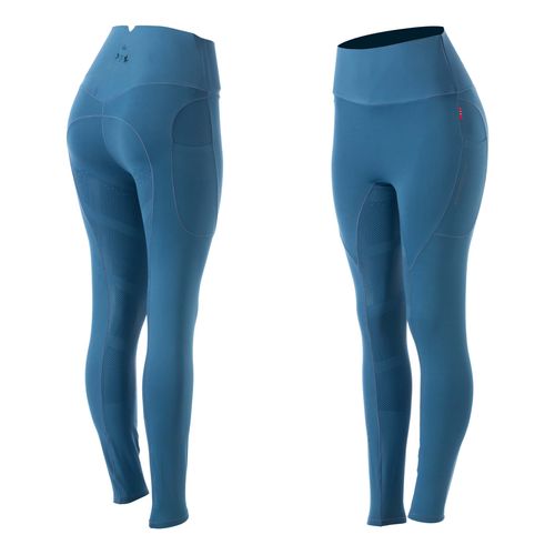 BARN BUSTER: B Vertigo Women's Leonora Seamless Winter Full Seat Tights - EU 38/US 26 - Celestial Blue