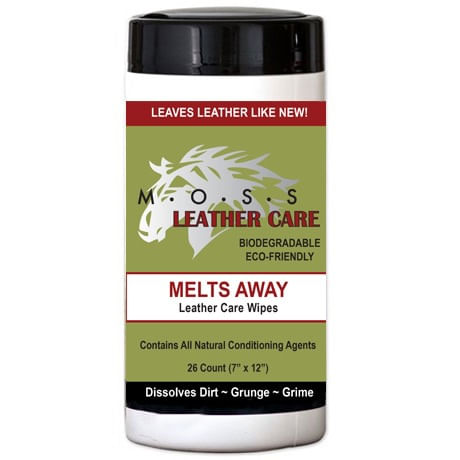 READY TO SHIP: MOSS Melts Away Leather Care Wipes - One Size