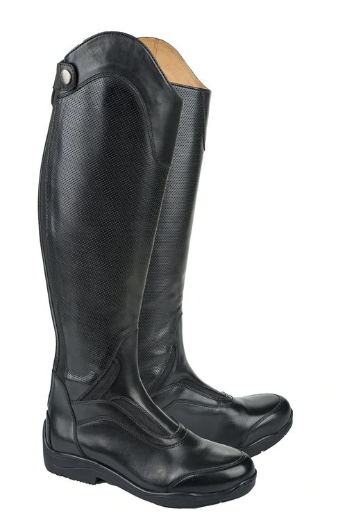 OVERSTOCK: TuffRider Women's Double Clear Sport Tall Boots - 10 Wide - Black