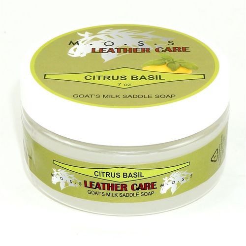 READY TO SHIP: MOSS Saddle Soap - 7oz - Citrus Basil