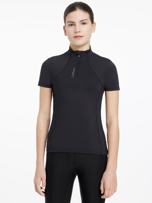 SALE RACK: LeMieux Kids' Young Rider Classique Short Sleeve Base Layer - 7-8 years - Black