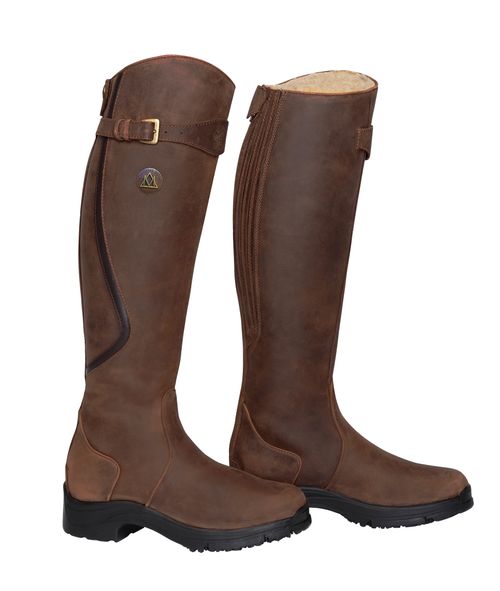 BARN BUSTER: Mountain Horse Women's Snowy River Winter Tall Boot - 6 Wide Regular - Brown