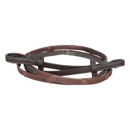 Henri de Rivel GripX Ergo Rubber Reins - Havana