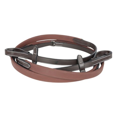 Henri de Rivel GripX Extreme Rubber Reins - Australian Nut