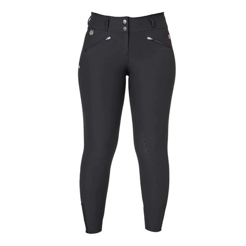 OVERSTOCK: Back on Track Women's Katie Knee Patch Breeches - 14 - Black
