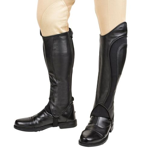 OVERSTOCK: TuffRider Men's Derby Half Chaps - Large - Black