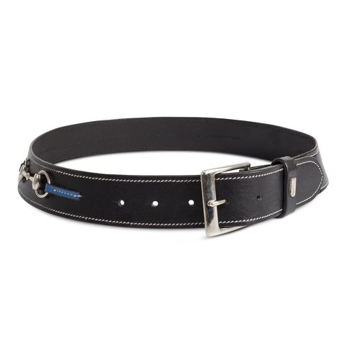 SALE RACK: Tredstep Curve Snaffle Belt - 34in - Black/Classic Blue