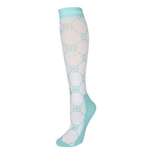 SALE RACK: Romfh Women's Boot Sock - One Size - White Oasis Sky Little Bits