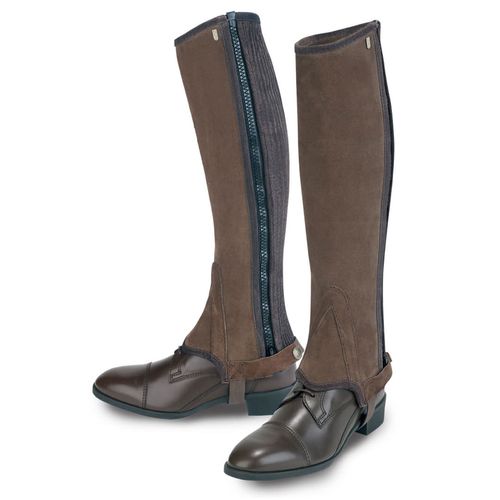 OVERSTOCK: Tredstep Original Suede Half Chaps - 17/18 - Brown