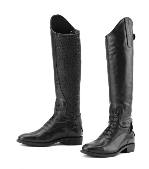 OVERSTOCK: Ovation Kids' Sofia Grip Field Boot - 4 Slim Regular - Black