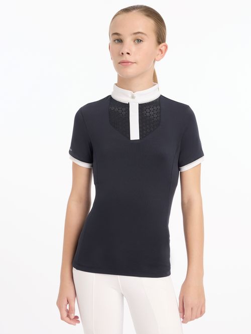LeMieux Kids' Young Rider Belle Show Shirt - Navy