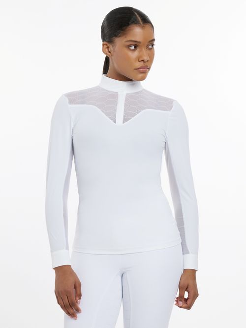 LeMieux Women's Emily Long Sleeve Show Shirt - White