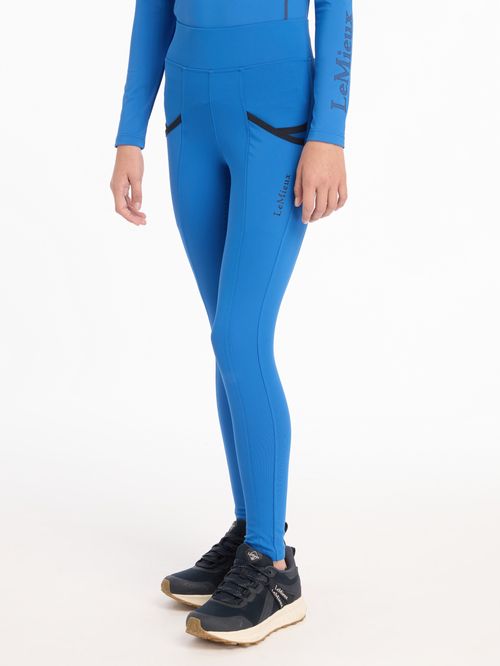 LeMieux Kids' Young Rider Pull On Breeches - Benetton Blue