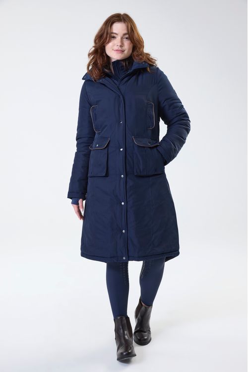 BARN BUSTER: Horseware Women's Newmarket Coat - Large - Navy
