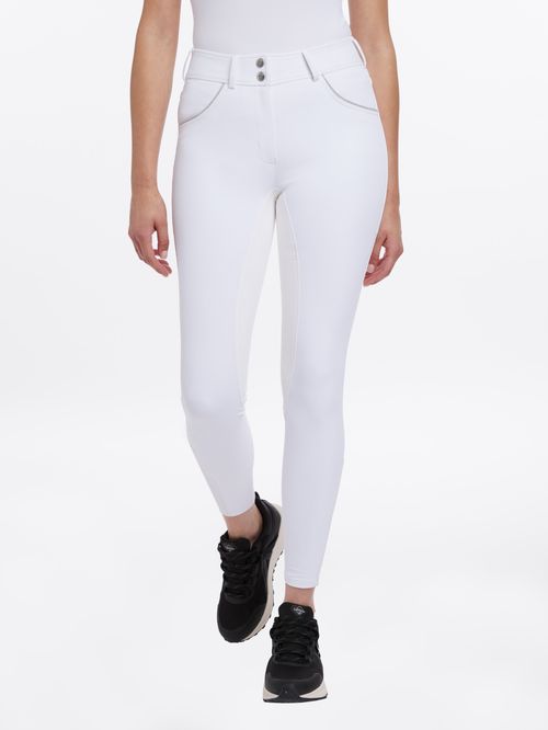 LeMieux Women's Victoria Breeches Suede Seat - White