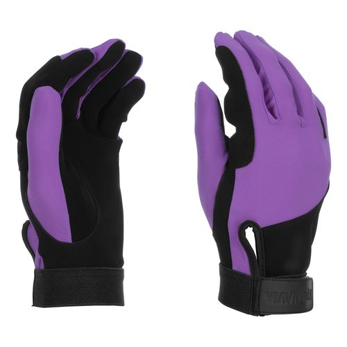 Equinavia Kids' Britta Schooling Gloves - Black/Deep Lavender