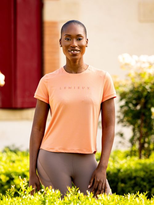 LeMieux Women's Sports Tee Shirt - Sherbet