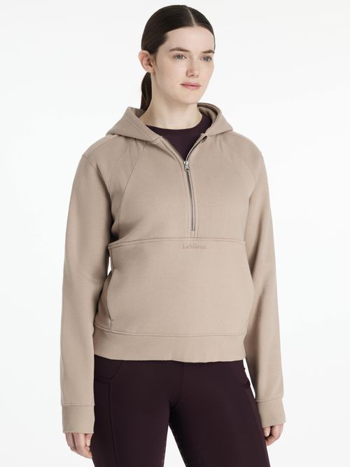 LeMieux Women's Henrietta Half Zip Hoodie - Almond