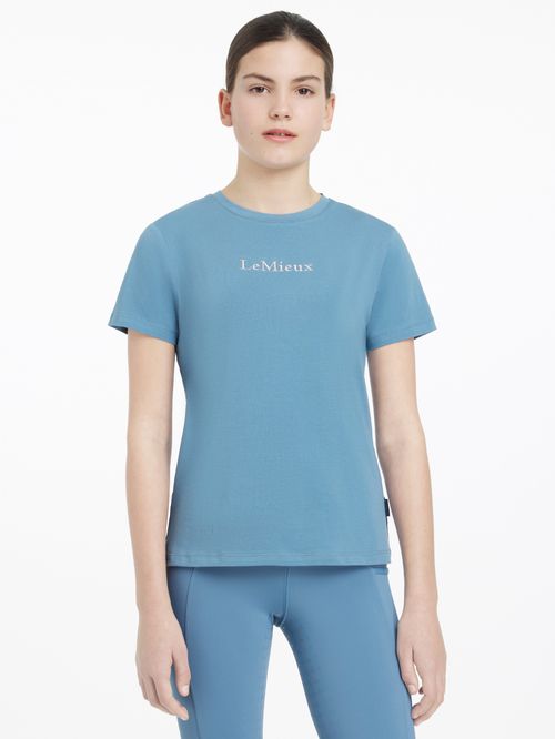 LeMieux Kids' Young Rider Classique Tee Shirt - Ice Blue