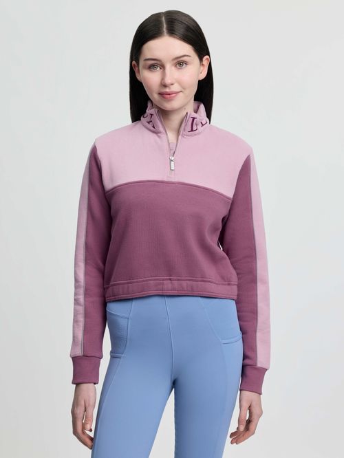 LeMieux Kids' Young Rider Cropped Kate Quarter Zip - Mallow