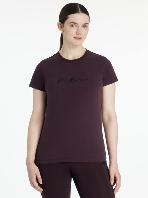 LeMieux Women's Classique Sparkle Tee Shirt - Damson