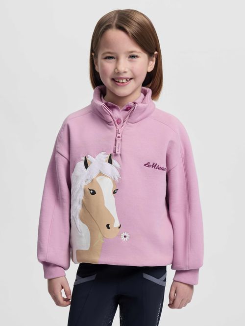 LeMieux Kids' Mini Quinn Quarter Zip Sweat - Fondant