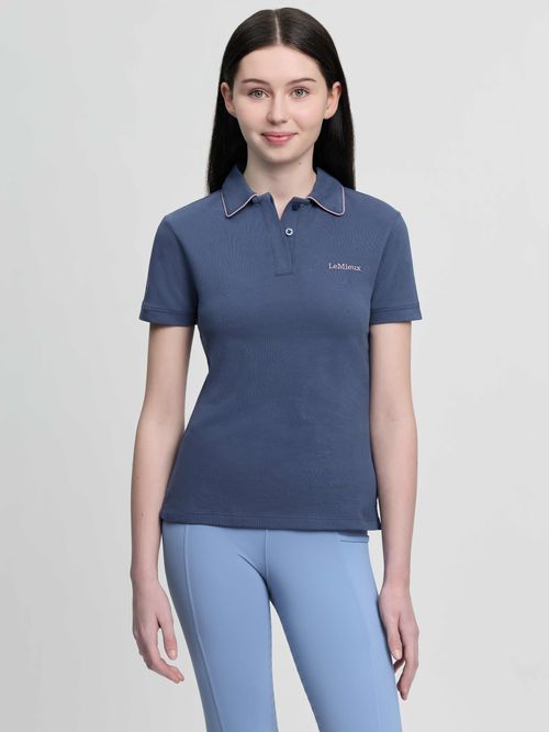 LeMieux Kids' Young Rider Polo Shirt - Shadow