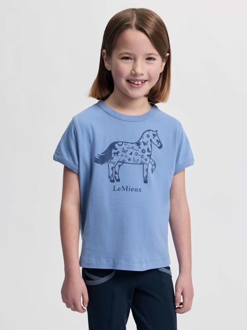 LeMieux Kids' Mini Alex Tee Shirt - Powder Blue