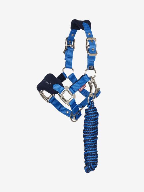 LeMieux Mini Vogue Halter and Leadrope - Benetton Blue