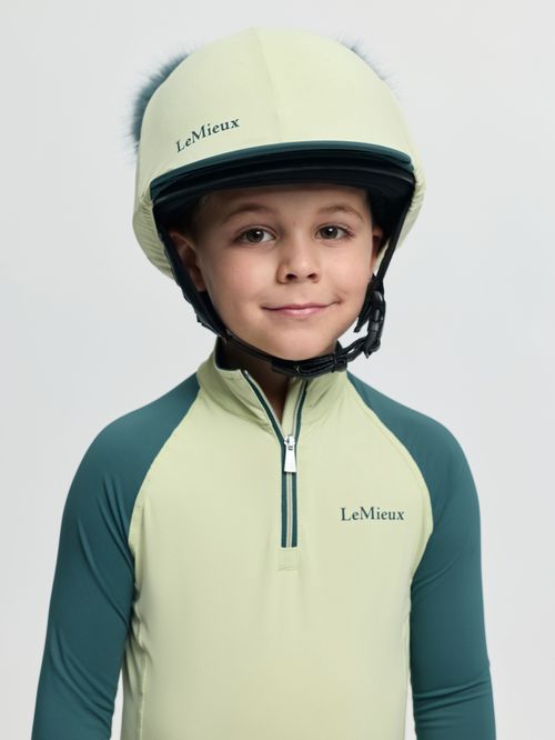 LeMieux Kids' Mini Double Pom Hat Silk - Macaron