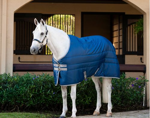 SALE RACK: Amigo Ripstop Insulator Stable 50g - 84 - Navy/Titanium Grey