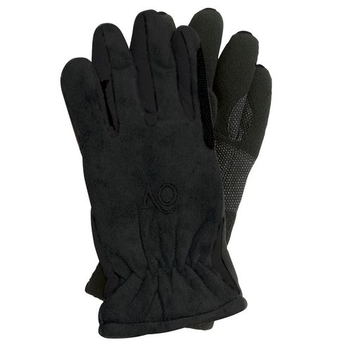 BARN BUSTER: Ovation Kids' Polar Sued Fleece Glove - Medium - Black/Black