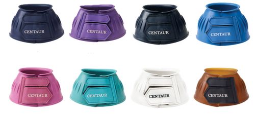 SALE RACK: Centaur EcoPure Thick Rib Hook and Loop Bell Boots - Large - Turquoise