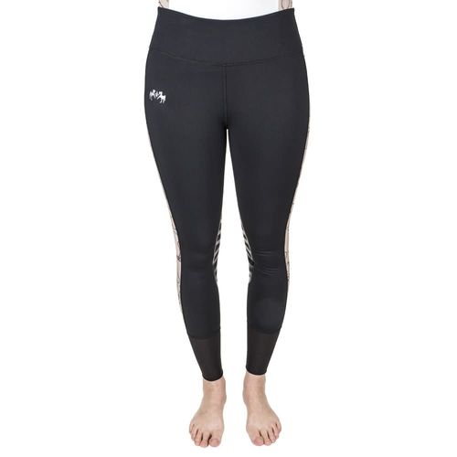 BARN BUSTER: Equine Couture Women's Equestrian Gear Tights - X Small - Black