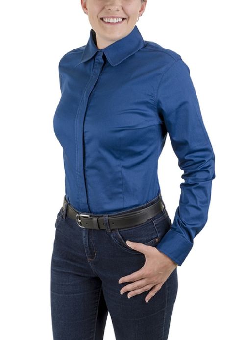 OVERSTOCK: TuffRider Women's Americana Western Shirt - Small - Royal