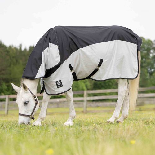 Equinavia Norse Detachable Neck Combi Summer Sheet - Black/Silver Grey