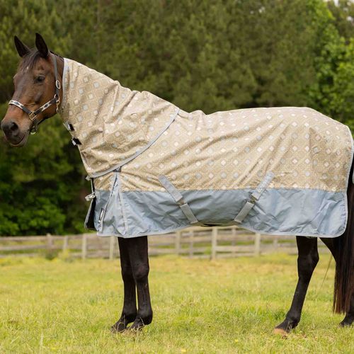 Equinavia Norse Fleece Lined Turnout Blanket - Slate Grey/Light Olive