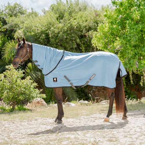 Equinavia Brisk Fly Sheet w/Detachable Neck - Light Blue