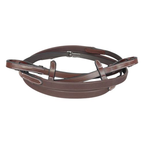 Henri de Rivel GripX Dress Rubber Reins - Australian Nut