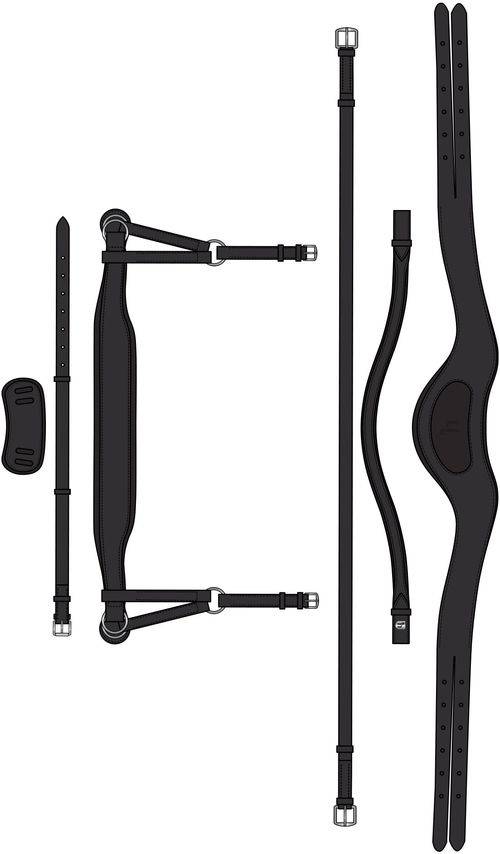 Horze Lyon Anatomic Side-Pull Bitless Bridle - Black