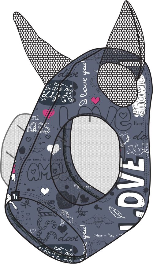 Horze Elastic Pull-On Fly Mask - Black