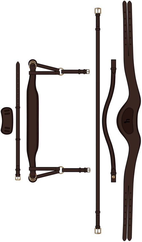 Horze Lyon Anatomic Side-Pull Bitless Bridle - Brown