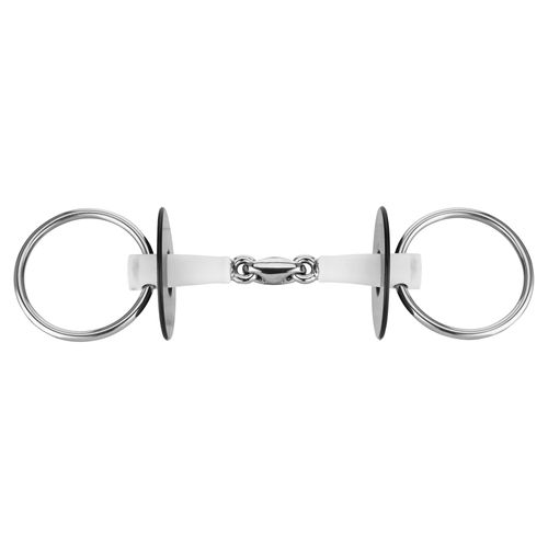Nathe 18mm Double Joint Control 70mm Loose Ring Snaffle