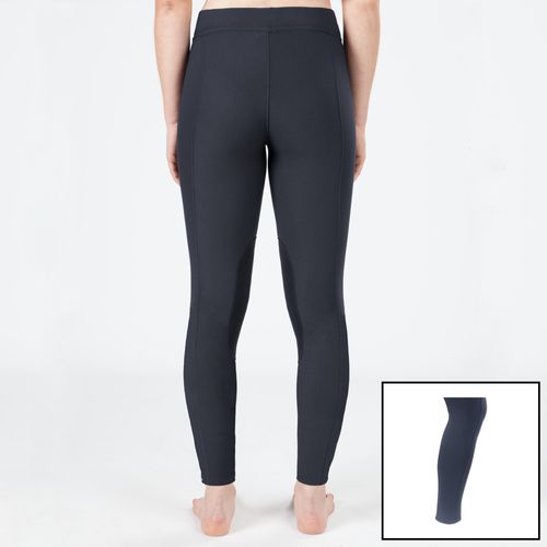 Irideon Women's Powerstretch Knee Patch Breeches w/Sock - Graphite