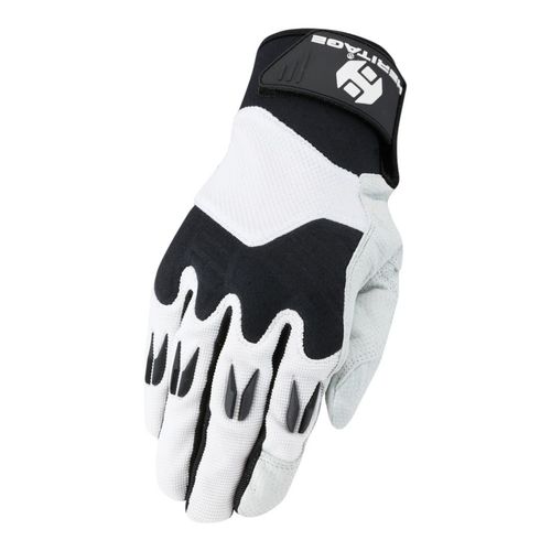 Heritage Polo Pro Gloves - White/Black