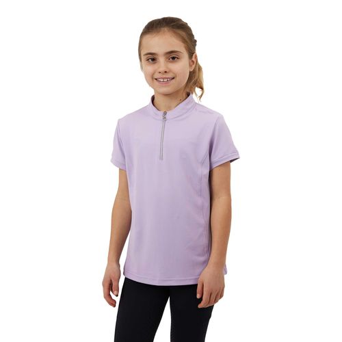Horze Kids' Mina Short Sleeved Training Shirt - Orchid Tint