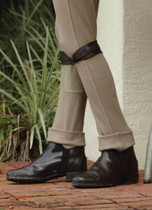 SALE RACK: Camelot Kids' Jodphur Garter Straps - Small - Brown