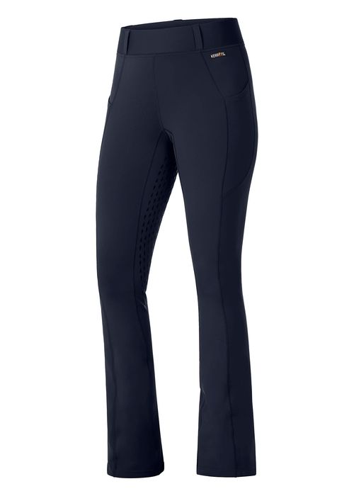 BARN BUSTER: Kerrits Women's Coolcore Full Leg Bootcut Tights - X Large Regular - Galaxy Blue