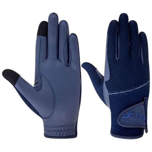 SALE RACK: Equine Couture Fun in the Sun Mesh Summer Riding Glove - Small - Navy